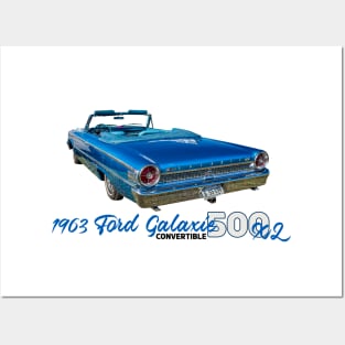 1963 Ford Galaxie 500 XL Convertible Posters and Art